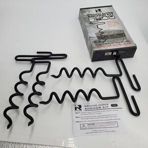 8 inch Rhino Ground Auger Anchor Kit,  Set of 4 (C28)**